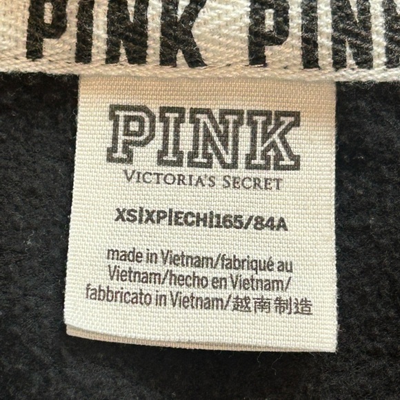PINK VICTORIAS SECRET ZIP UP HOODIE - Picture 3 of 3